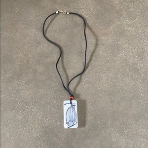 Bicycle domino necklace